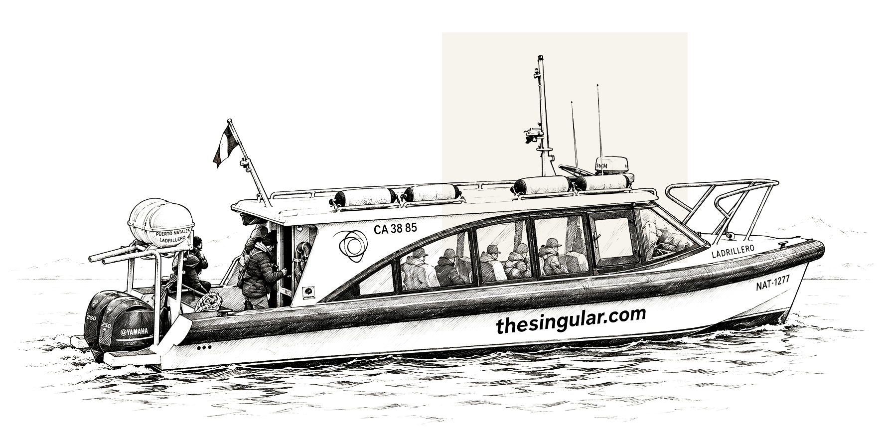 editLancha Ladrillero en el agua