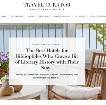 The Best Hotels for Bibliophiles Who Crave a Bit of Literary History with Their Stay
